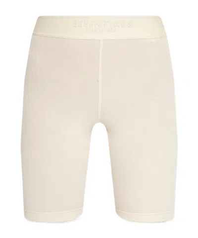 Essentials Sport Stretch-cotton Shorts In White