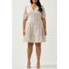 ESTELLE ESTELLE LA CROISETTE RUFFLE HEM DRESS