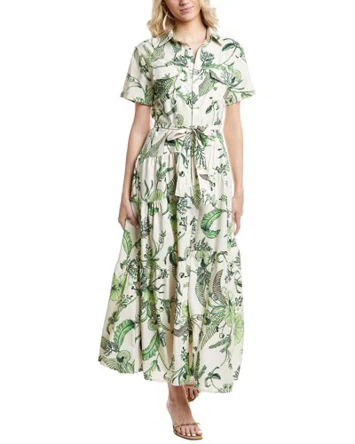 Estellina Midi Dress In Green