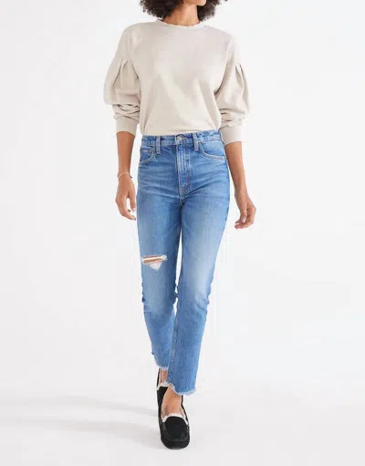 Etica Scarlet Mid Rise Slim Midnight Frost Jeans In Blue