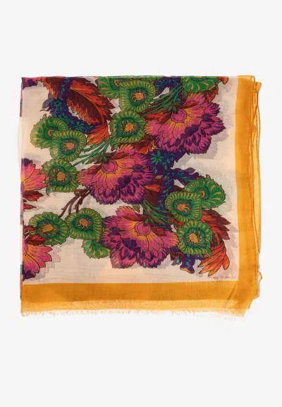 Etro Floral Print Modal-blend Scarf