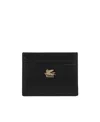 ETRO LEATHER CREDIT CARD HOLDER WITH PEGASO