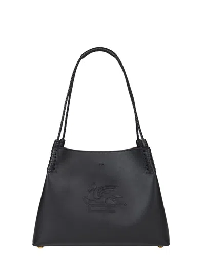 Etro Small Libra Tote Bag In Black
