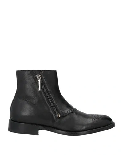 Etro Woman Ankle Boots Black Size 10 Leather