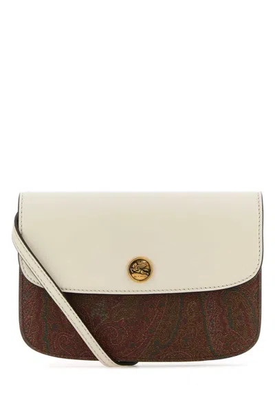 Etro Women Printed Canvas Essential Xs Crossbody Bag In Multicolour