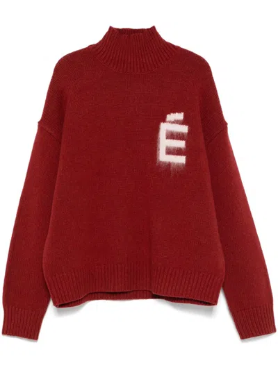 Etudes Studio High-neck Sweater In Red