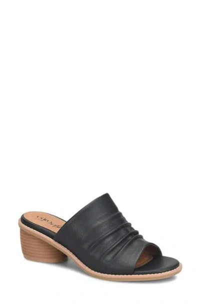 Eurosoft Corley Block Heel Slide Sandal In Black