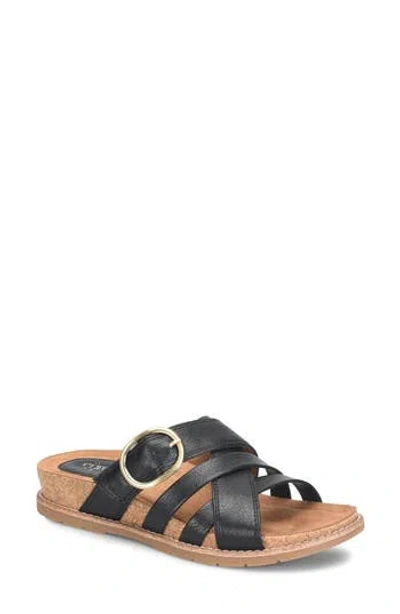 Eurosoft Georgette Slide Sandal In Black