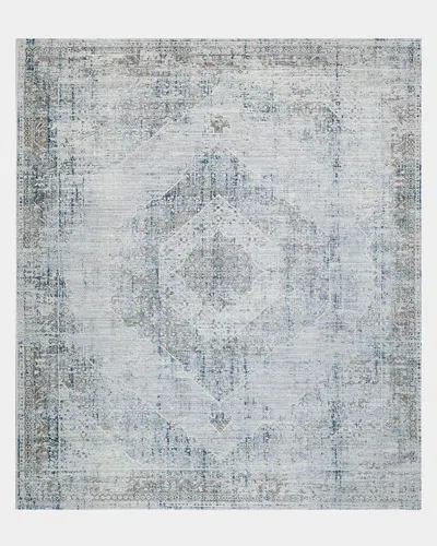 Exquisite Rugs X The Met Vintage Loom Beige & Blue Rug, 12' X 15' In Beige/blue