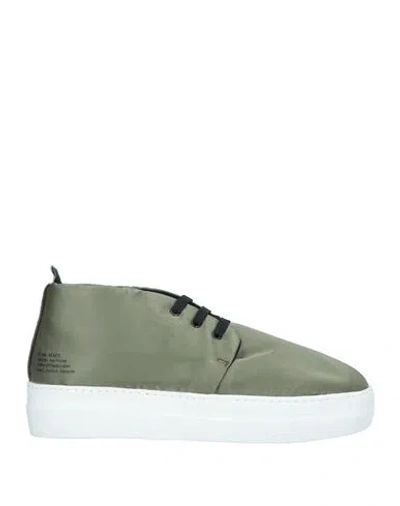 F Wd F_wd Woman Sneakers Military Green Size 5 Textile Fibers