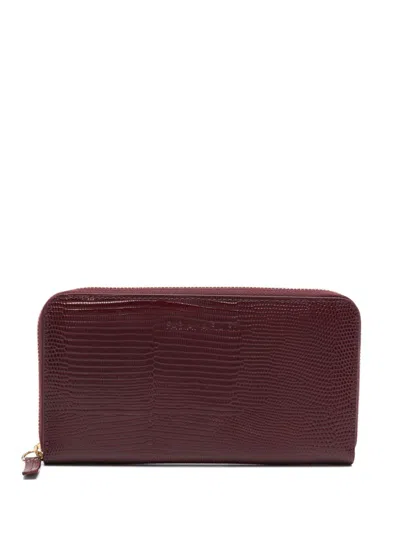 Fabiana Filippi Leather Wallet In Red