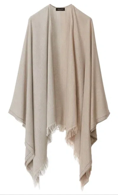 Fabiana Filippi Stylish Viscose Blend Scarf In Beige