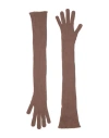 Fabiana Filippi Woman Gloves Camel Size Onesize Cashmere In Beige