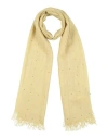 Fabiana Filippi Stud-detail Poplin Scarf In Yellow