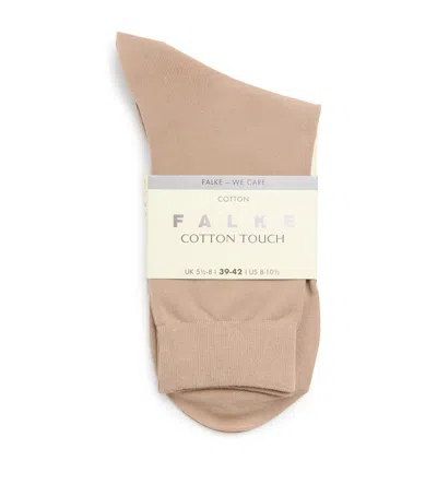 Falke Cotton Touch Socks In Beige