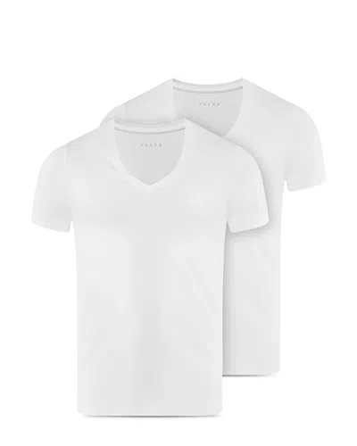 Falke V-neck T-shirt 2-pack In White