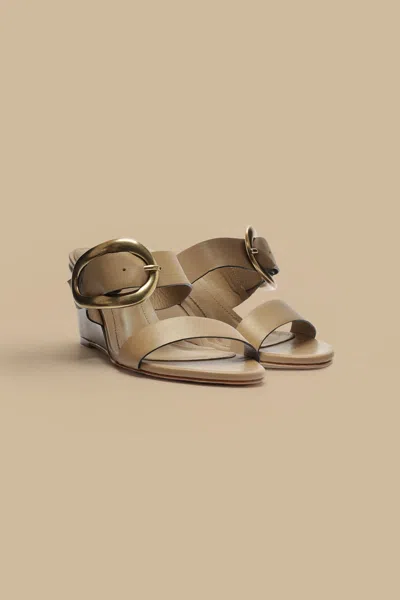 Farm Rio Active Mocha Buckle Wedge Sandal