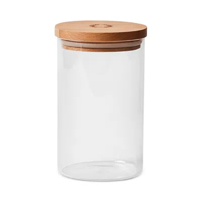 Farmhouse Pottery Medium Glass Canister In Clear