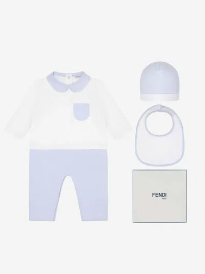 Fendi Kids' Baby Boys Cotton Gift Set 6 Mths Brown
