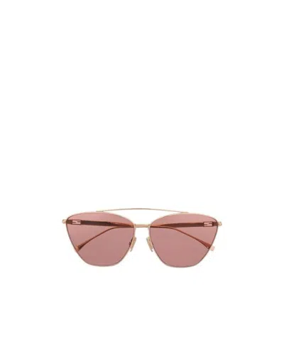 Fendi Baguette Aviator-frame Sunglasses In Pink