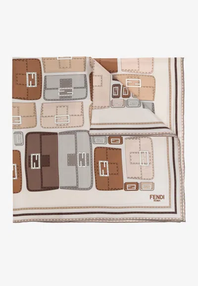 Fendi Baguette Silk Square Foulard