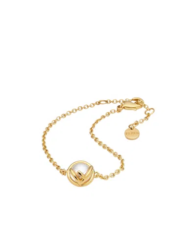 Fendi Chain Bracelet In Yellow