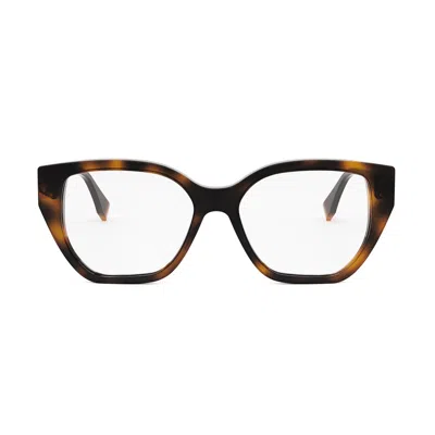 Fendi Fe50100i053 From  Eyewear In 053 - Havana