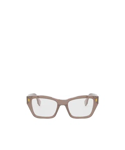 Fendi Full-frame Flat Mirror In Brown
