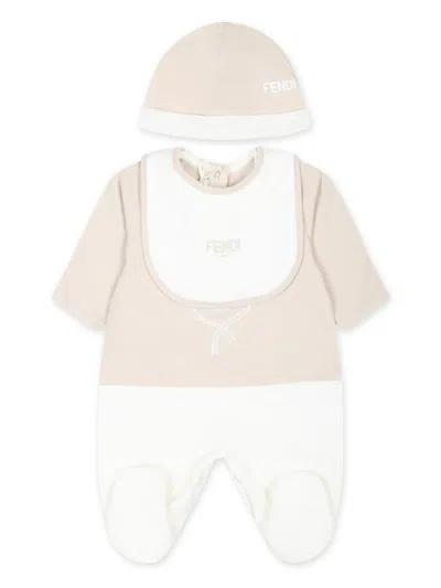 FENDI LOGO印花连体衣套装