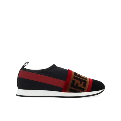 Fendi Logo Sneakers Women In Black