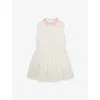 FENDI POLO COLLAR LOGO COTTON-BLEND TERRY MINI DRESS 4 - 12+