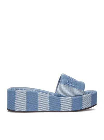 FENDI SUNSHINE PLATFORM SLIPPERS
