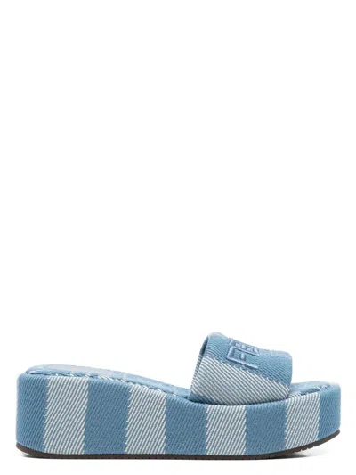 FENDI WOMEN'S FENDI SUNSHINE FLATFORM SANDALS