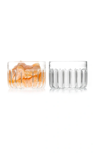 Fferrone Bessho Large Glass Bowl In Clear