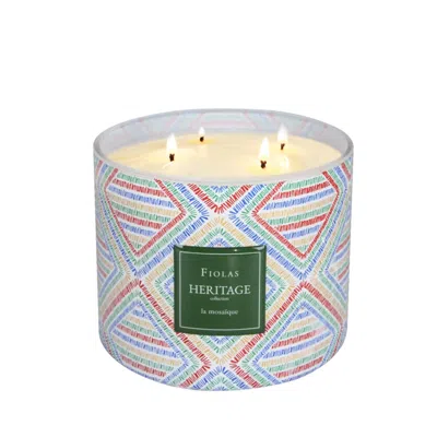 Fiolas La Mosaique Candle In Gray