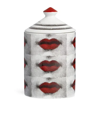 Fornasetti Small Se Poi Frutto Proibito Candle In Multicolour