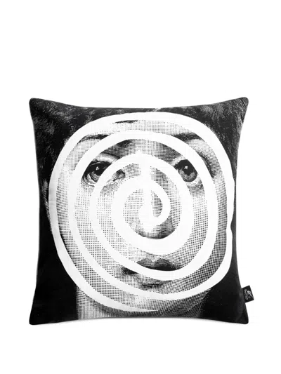 Fornasetti Tema E Variazioni No. 18-297 Cushion In Black