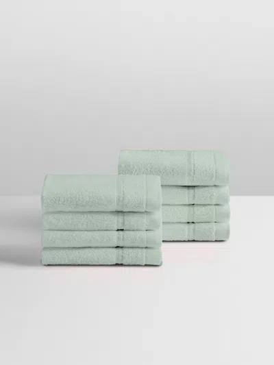 Four Seasons At Home Bath Wash Cloth Set In Green