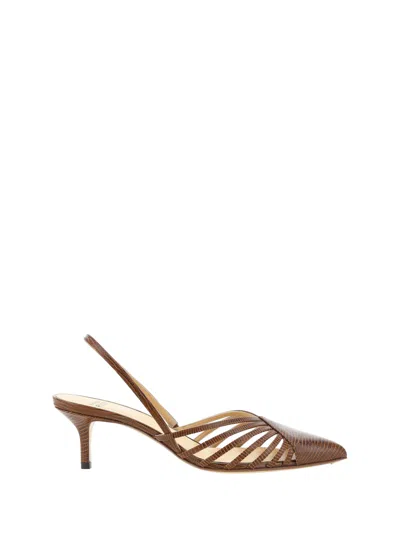 Francesco Russo 55mm Slingback Pumps In Brown