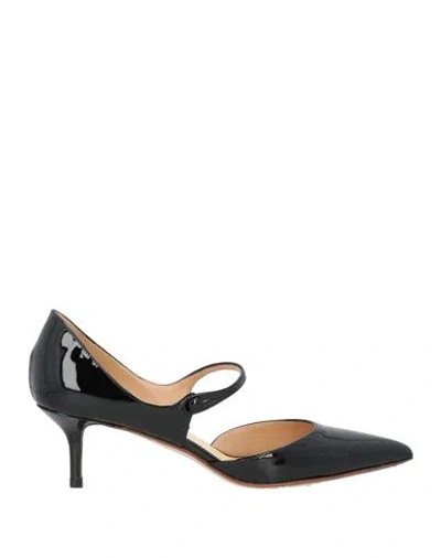 Francesco Russo Woman Pumps Black Size 7.5 Leather
