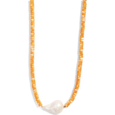 Frasier Sterling Amalfi Baroque Freshwater Pearl Necklace