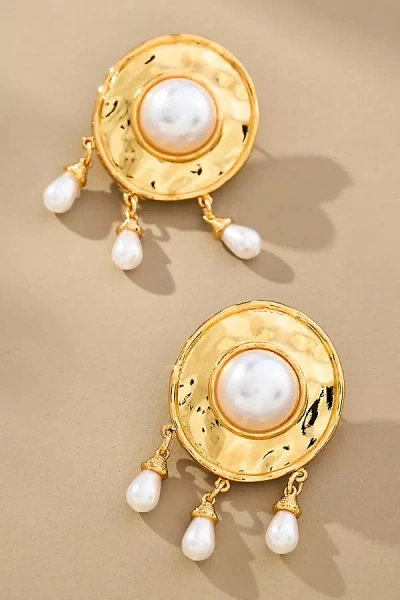 Frasier Sterling Athens Drop Earrings In Gold