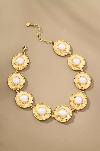 Frasier Sterling Athens Necklace In Gold