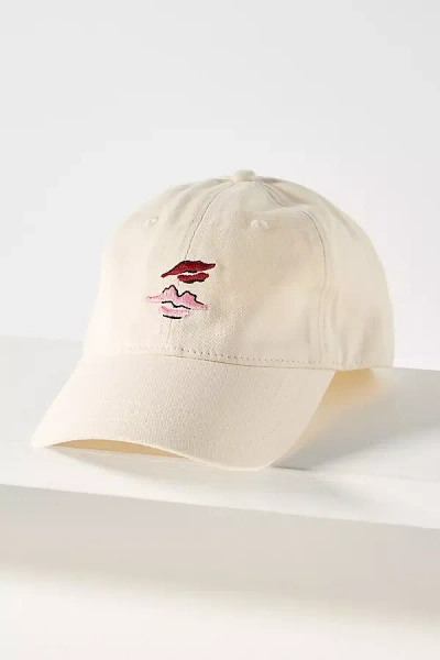 Frasier Sterling Lips Baseball Cap In Neutral