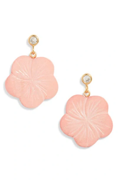 Frasier Sterling Waikiki Flower Drop Earrings