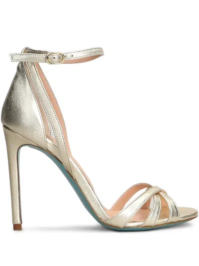Fratelli Russo 110mm Leather Sandals In Platinum