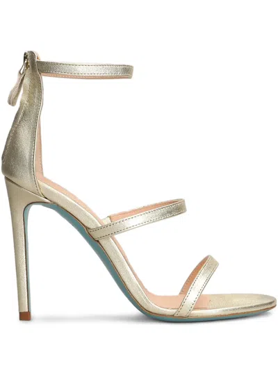 Fratelli Russo 110mm Leather Sandals In Platinum