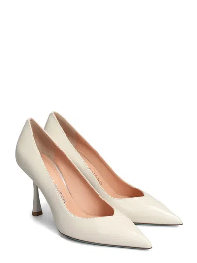 Fratelli Russo 90mm Leather Pumps In Neutrals