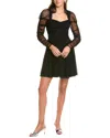 French Connection Edrea Tulle Dress In Black