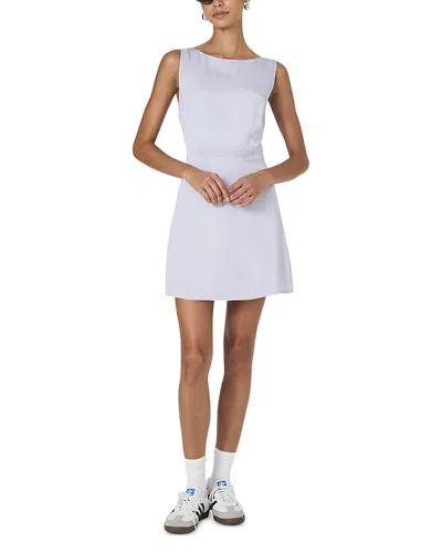 French Connection Enni Satin Mini Dress In Lavender